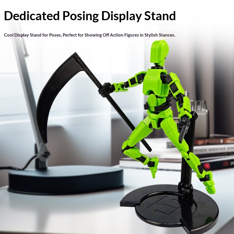 Hot-selling Plastic Multi-joint Movable Lucky Birthday Decoration Trendy Model Toy Assembly Action Figure 3D