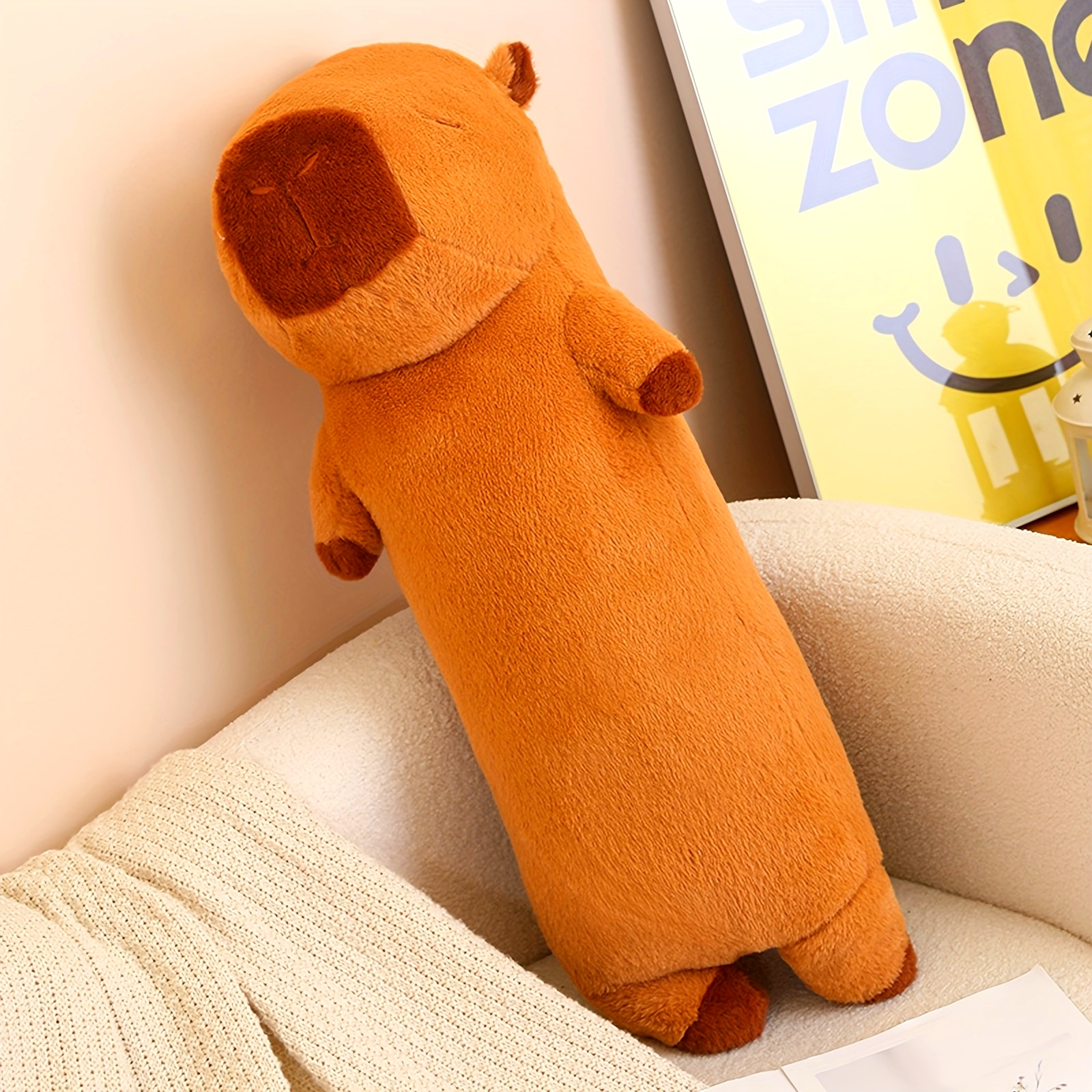 Akkun Extra-Long Capybara Plush Body Pillow 90cm