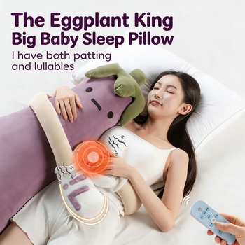 Eggplant super soft plush sleeping pillow