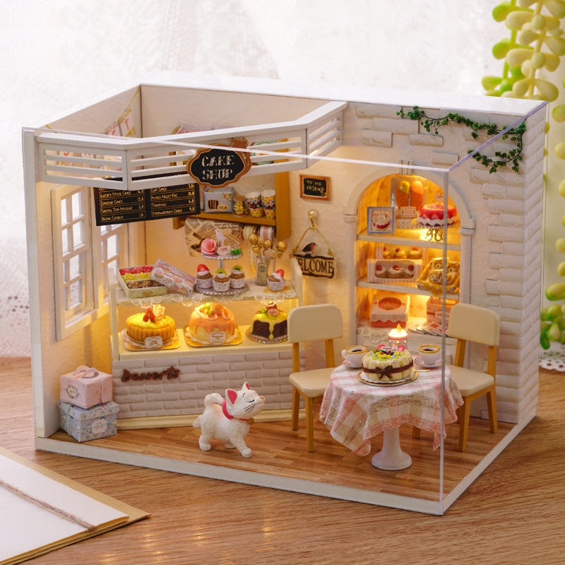 Smart Fun House DIY Cake Diary Cottage Wooden Finished Model