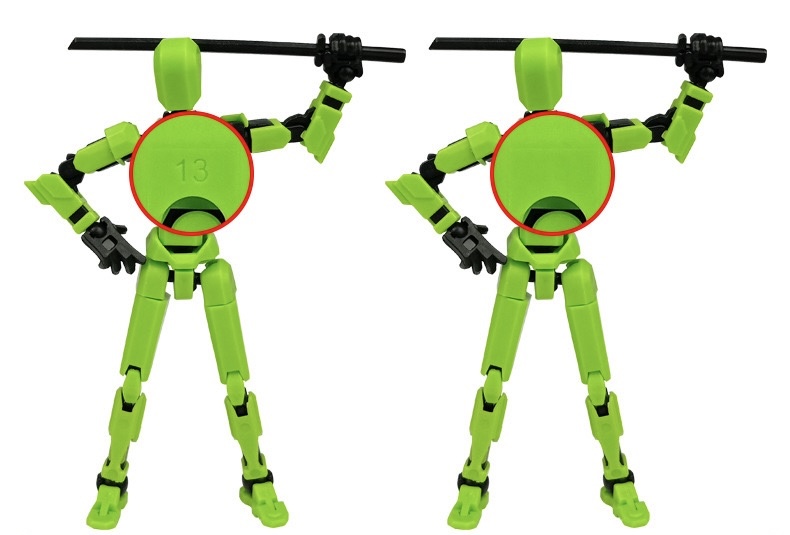 Hot-selling Plastic Multi-joint Movable Lucky Birthday Decoration Trendy Model Toy Assembly Action Figure 3D