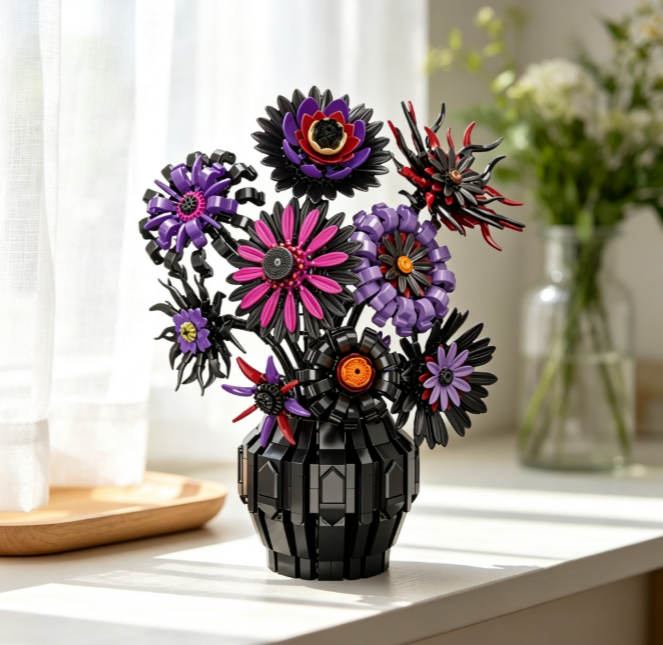 40 Piece Sunflower Building Blocks ABS Plastic Construction Toy